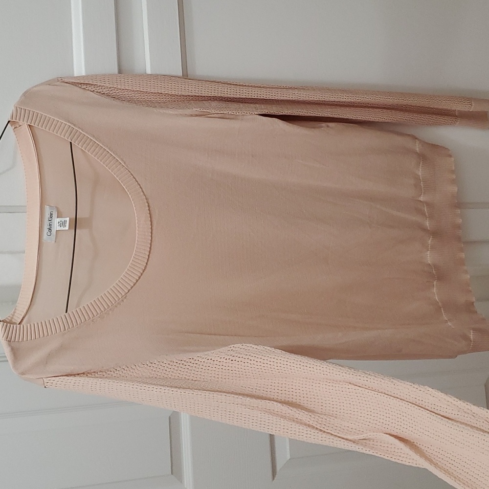 Blush light knit sweater